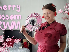 Cherry Blossom GRWM, Soft & Sensual Tease in a Cheongsam