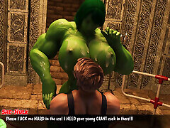 Shehulk Destruction Anal Cockham Superheroes 40