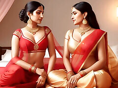 schöne bhabhi bekam hündchencremetorte im indischen saree, indische schüchterne college-paare