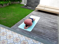 Step Sister Seduces Step Brother After Yoga Workout And Gets Huge Facial At The End!