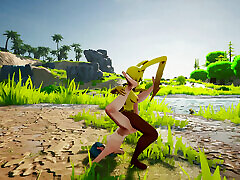 Rabbit Monster Grinding Woman sapphire Safari V.23