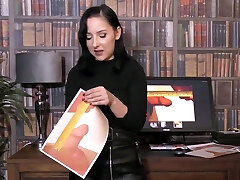 Latex femdom mocking tiny dick incel