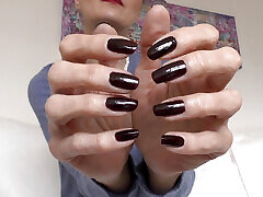 Elegant, Dark Fingernails, Hand Fetish, JOI Lady Victoria Valente Elegant, Dark Fingernails, Hand Fetish, JOI Lady Victoria Valente