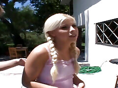 18-year-old Kinzy Jo has a teen body with a nice booty and perky little tits.