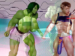 She Hulk Loves Getting Her Asshole Stretched by Monster Cock