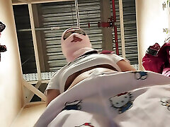 sexy milf probiert höschen an. eine haarige milf beobachten, haarige muschi, große titten, großer arsch