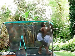 Amateur Big Tits Black Babes Riding Face, Scissoring & Squirting In Bed