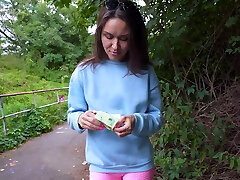 Public Agent - Fitness MILF public blowjob outdoor sex