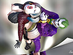 The Joker Fuck Harley Quinn - Massive Cock ANAL - sassyComics
