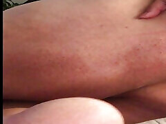 Asshole Closeup lubing her asshole with wet pussy juice