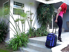 Redhead Ebony Slut Gets Screwed by Her Lesbi Friend with Strapon