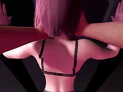 Fucking Fox Ear Girl in bokeb indo sama anjing Doggie POV
