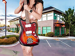STRIPPING AND MASTURBATING IN THE PARKING WITH ADAMANDEVE AND LUPO