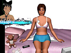 Stop the TV - An Old game where a lady is masturbating in her room so let&039;s help her