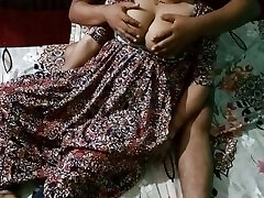 Desi couple having romance together.