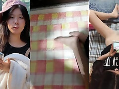 Korean Cutie WooHyun Takes a Stocking Fuck in Home