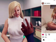 Cheating in the Office - Wife Cheats with Boss While Her tubee slet Husband Waits at Home