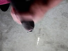 Black cock jerking off