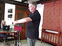 Kirsten Spanking Machine - Bare Back Whipping