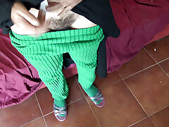 Turkish Stepmother Shows Hairy tranny elbow deep anal asshole To Her 18 Year Old Stepson
