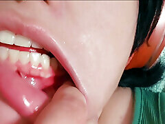 mundfetisch! schlampige show von meinen lippen & zunge