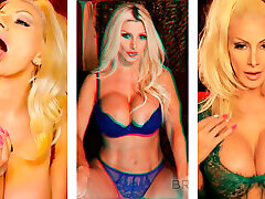 la sexy rubia pervertida brittany andrews se frota las tetas y el coño!