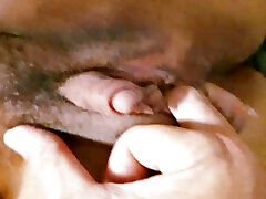 Vaginal and anal masturbation, during a greedy and naughty blowjob