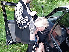 We Drove to story video full hd Park with My Mother-in-law, Where She Sucks My Dick and Swallows Thick Cum