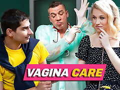 CUCK4K. Doctor touched and cured my little pussy