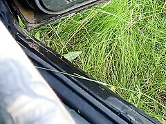 In the Car in the Parking Lot, a Neighbor Jerks off My Dick