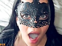Whole Tongue turn White, lucky MILF Swallows the Biggest Load of tuktuk thai baby doll nan - Millie Fox