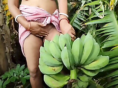 I went outside naked and picked bananas your nomita bhabhi.