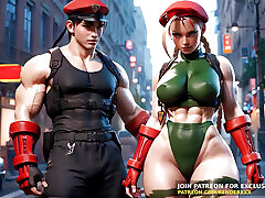 3D Animation : Street Fighter - Cammy White Handjob old man arab xxx Ride Uncensored Hentai