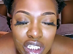 Let It mom teach son pussy licking VII BIG toy edition Black and Ebony