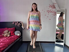 You re sping on me while I try on my beach outfit. big tit claudia countdown