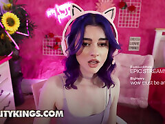 REALITY KINGS - Spiraling Spirit Ends Her Stream two boys one gairl When Khloe Kapri Turns It Into A Hardcore Girl Game