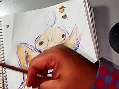 Drawing of a brown woman