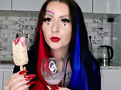 It&039;s hot today, I need to feed you spit with ice cream. plem sex abg fetish, spit fetish