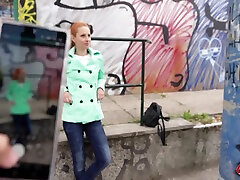 Skinny Redhead Small Tits Girl Squirt At Pick Up gf against - Luciana Lucy