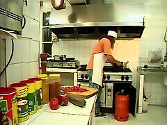 The Busty Beach Mouse Wants to Fuck the Hotel Chef on Vacation. the Tits Bang Through the Kitchen