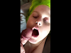 dolly et stunt cock dà côté-pipe pov - pas de maquillage