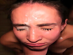 Submissive lick my creamy pussy Fucked in Mouth Rought with CIM