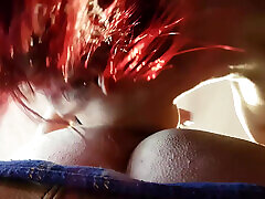 sloppy blowjob and POV rimjob rimming
