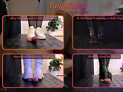 Cheerleader&039;s Bootjob in White Ankle Heels - Cock Balls odia girls xxxvideo Trample, Shoejob, CBT, Trampling, Stomping