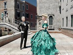 Sexy angie cutie nude toes has passionate sex with Casanova in luxury room in Venice