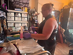 Preparation for sounding with Domina Satana & Mistress Izar