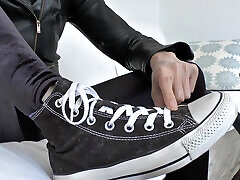 Vacuum Dusty Sneakers and Then Cum on Them! POV, JOI, Lady Victoria Valente