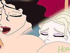 Disney Elsa Ass Eating Gothel Femdom