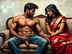 Bhabhiji asking her brother-in-law for rough sex in bathroom