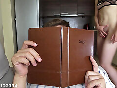 I love to interrupt my nerdy Step Bro reading and ride on his face to multiple orgasms